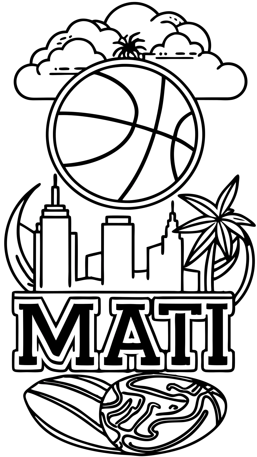 miami heat coloring pages